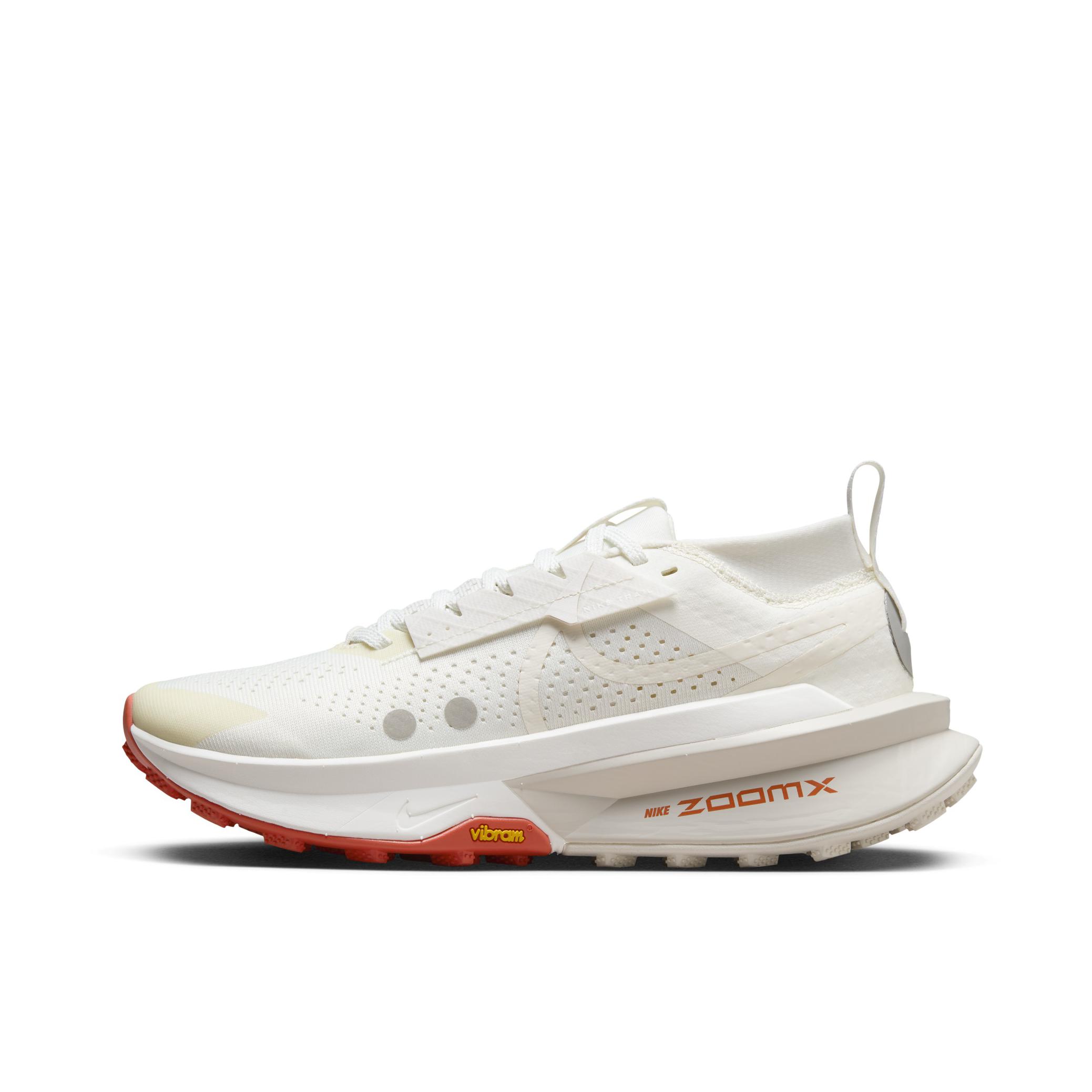推荐商品：Nike Zegama Trail 2 跑鞋 舒适缓震防滑耐磨轻便透气时尚百搭织物贴合回弹支撑 女款/帆白/热情红