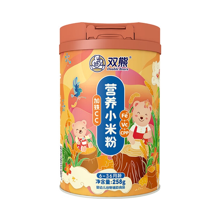 推荐商品：双熊/DOUBLE 婴幼儿营养小米粉