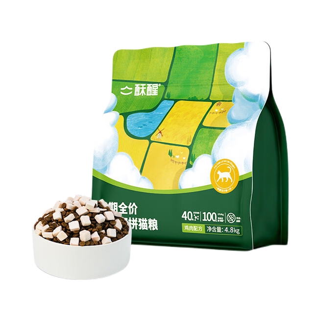 推荐商品：酥醒 鸡肉益生菌全价全期 冻干双拼猫粮 营养均衡呵护肠胃美毛护肤