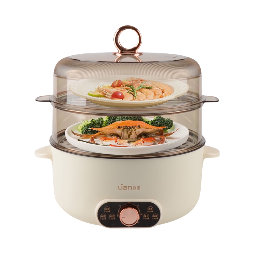 推荐商品：联创 18L 电蒸锅 大容量多功能 防干烧 一锅多用 DF-BL9028M