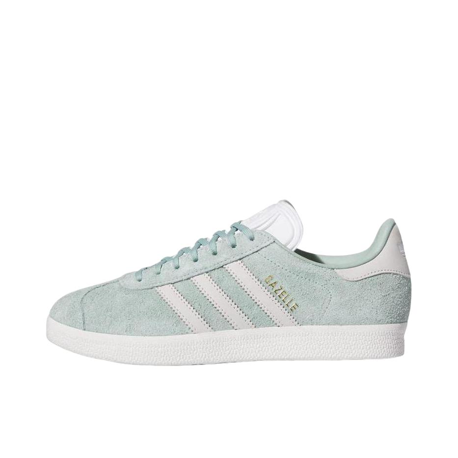 推荐商品：adidas Originals Gazelle T头鞋 德训鞋 板鞋 轻便复古薄底舒适百搭减震耐磨贴合圆头 半绿色火花/云白色