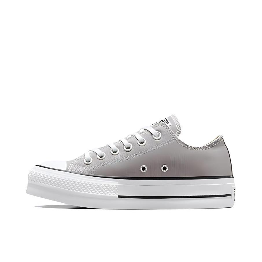 推荐商品：Converse/匡威 All Star Lift Platform 帆布鞋 透气防滑系带圆头 灰色/白色