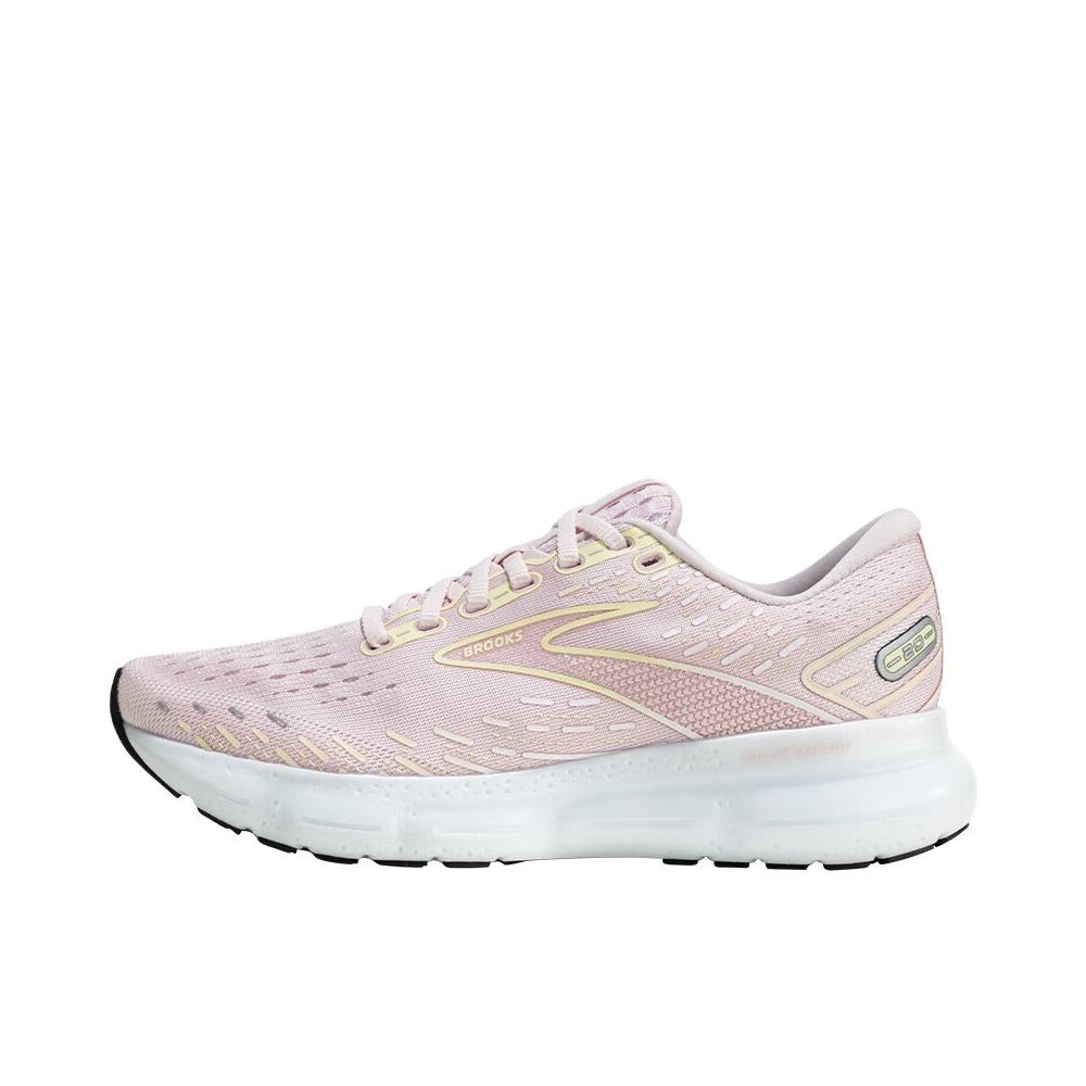 推荐商品：Brooks/布鲁克斯 Glycerin 甘油 20 充氮 柔软缓冲 减震回弹 防滑耐磨 网布透气 百搭简约 舒适 织物 长跑 运动 支撑 跑鞋 女款/平衡版/粉色/黄色/白色
