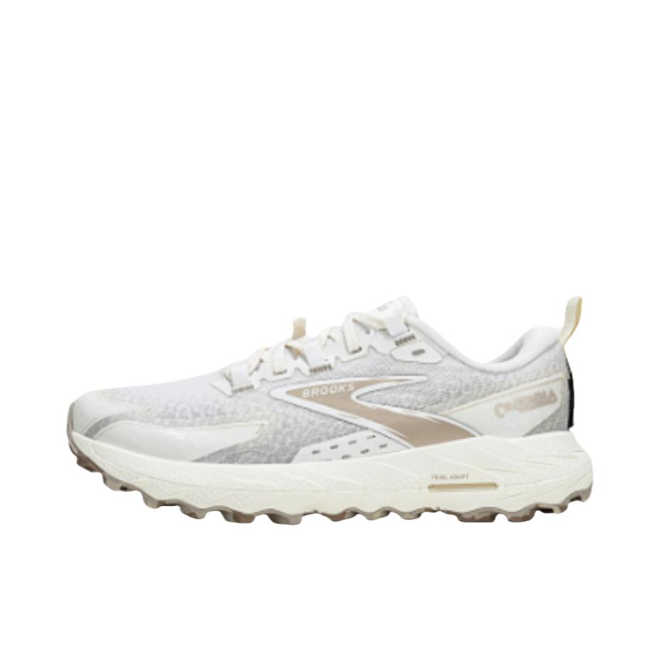推荐商品：Brooks/布鲁克斯 Cascadia 山岩 17 舒适减震 防滑耐磨 轻便透气 百搭 跑鞋 女款/椰奶色/城堡灰/白色 
