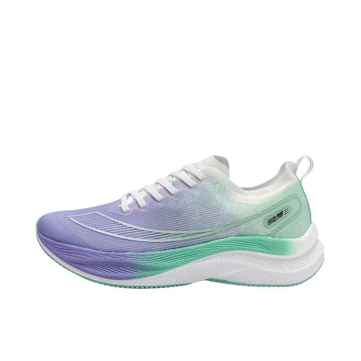 推荐商品：领跑梦想 柔软 织物 舒适减震 防滑耐磨 休闲百搭 碳板 慢跑 跑鞋 9154204210515 紫色/水绿色