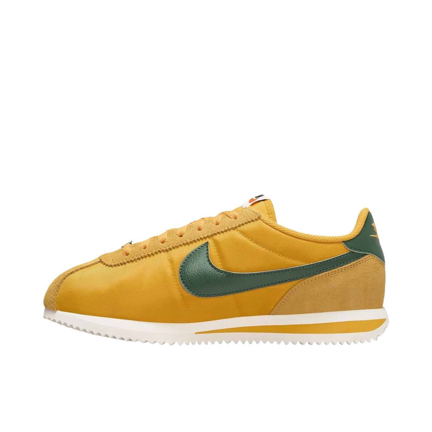 推荐商品：Nike Classic Cortez 阿甘鞋 跑鞋 防滑耐磨缓震透气轻便抓地舒适低帮耐穿贴合 黄绿/白色