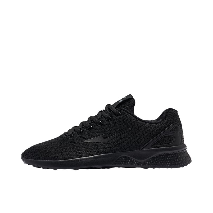 推荐商品：鸿星尔克 防滑耐磨 网面透气 舒适轻便 减震软底 防水 慢跑 跑鞋 12117202113/52120102028 正黑/深冷灰