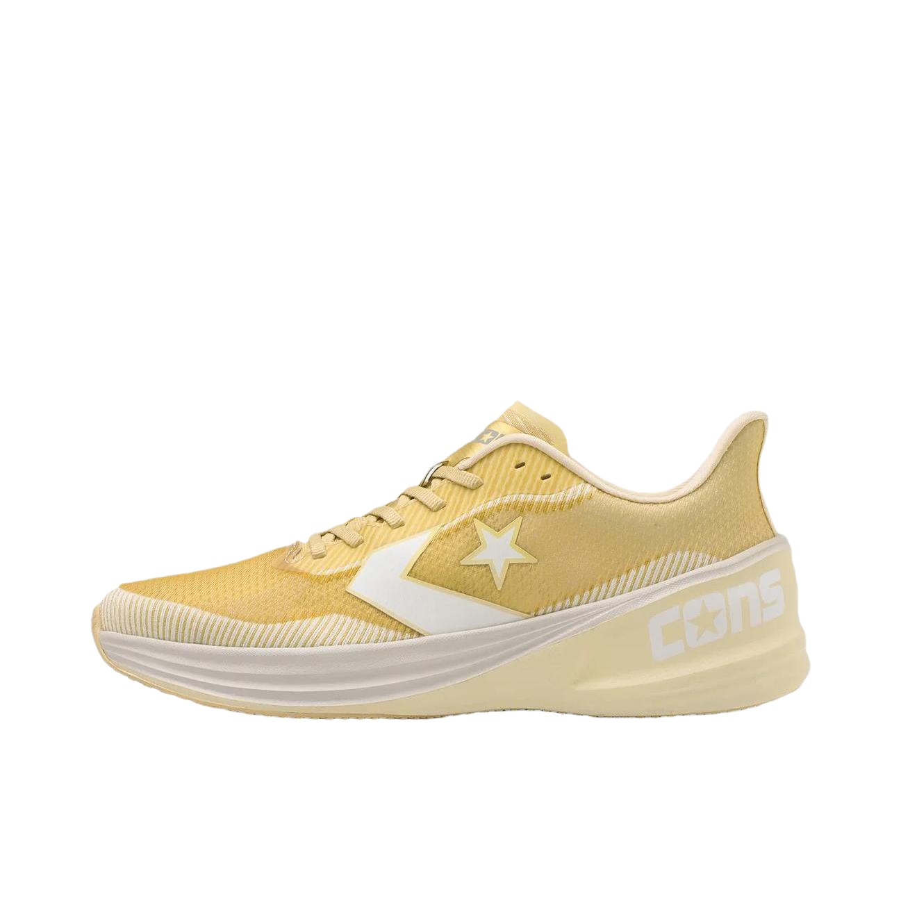 推荐商品：Converse/匡威 Cons Rundual 减震 低帮 耐磨 厚底 系带 跑鞋 日版/黄色/白色  