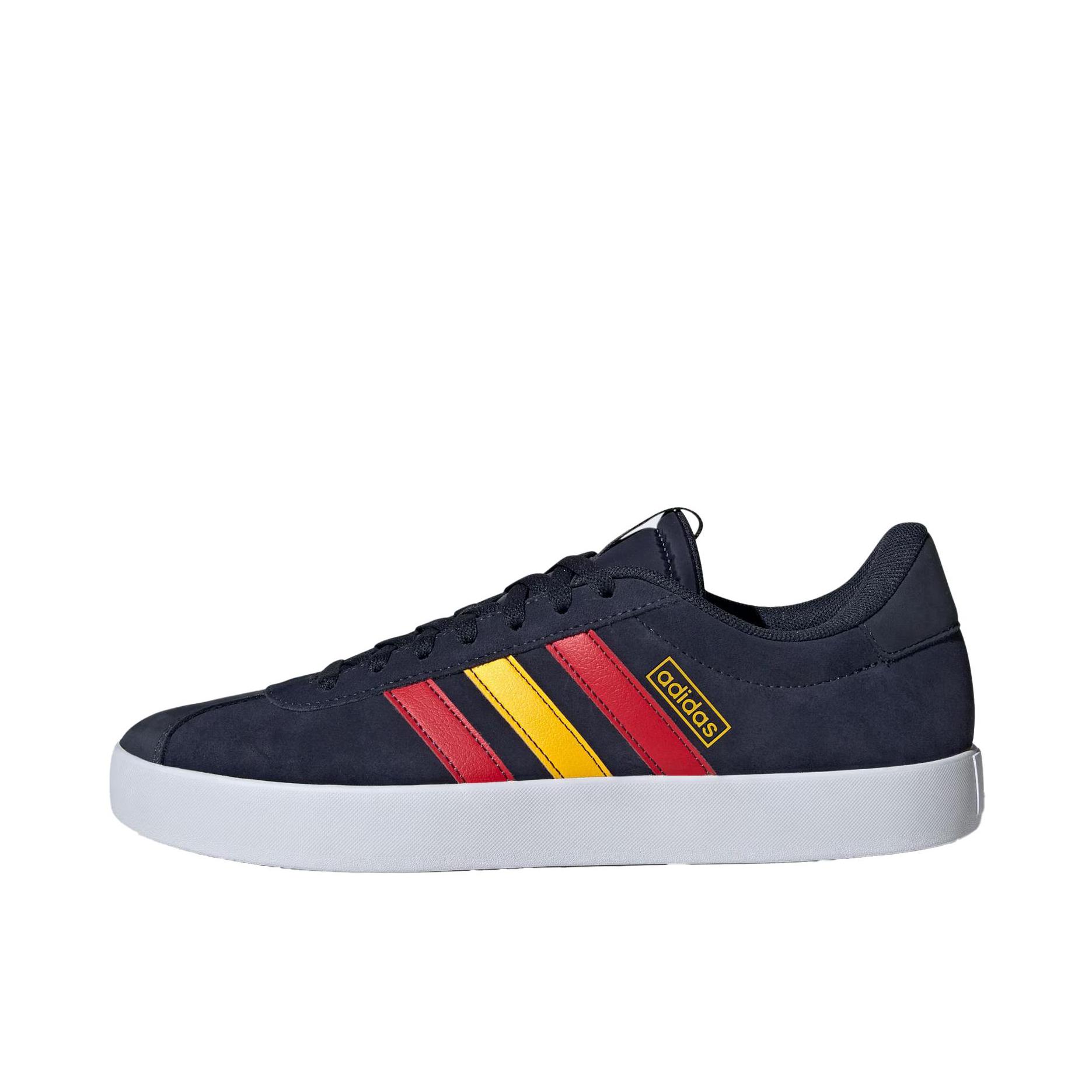 推荐商品：adidas VL Court 3.0 板鞋 T头鞋 德训鞋 舒适百搭防滑耐磨运动休闲贴合支撑圆头 白色/蓝色/红色/黄色