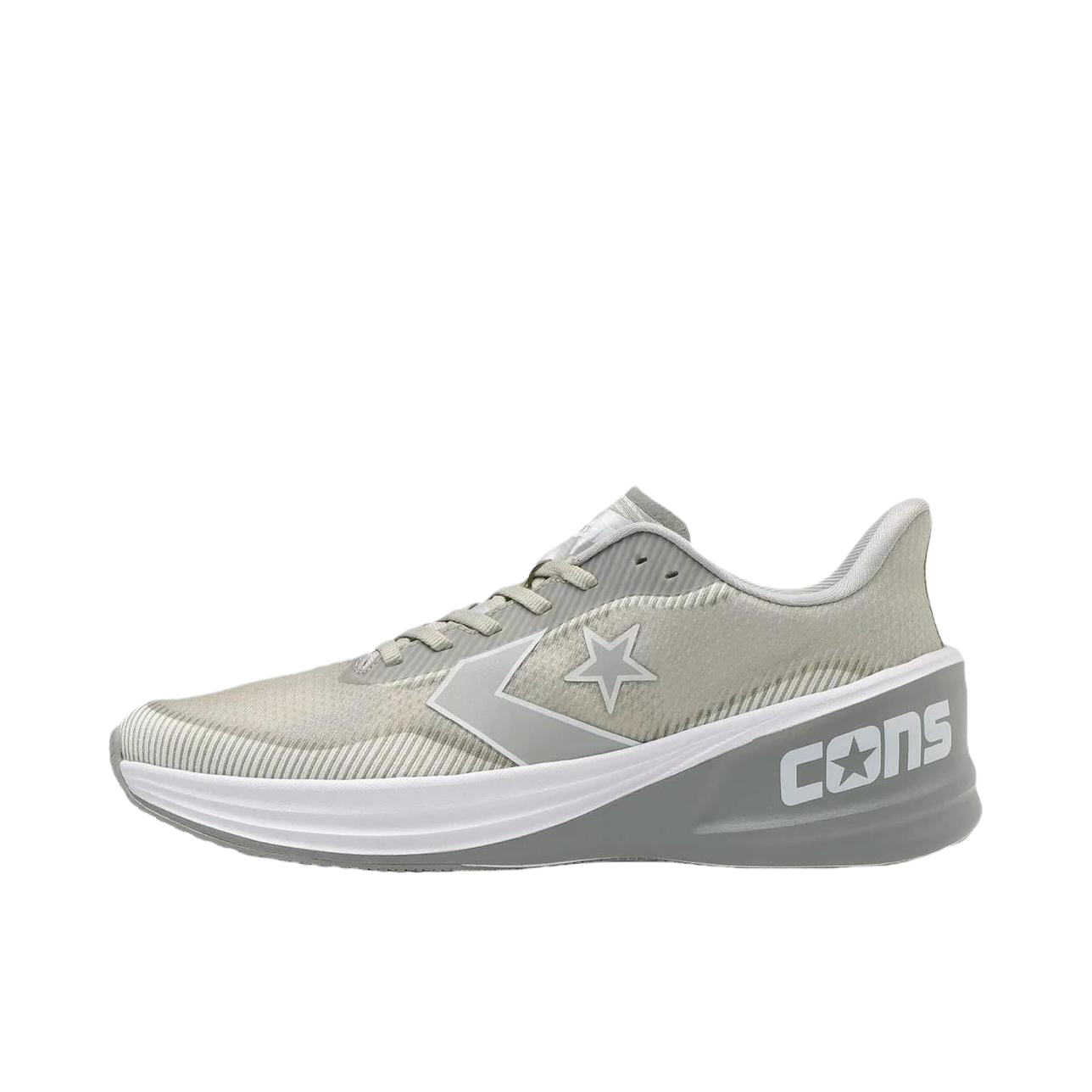 推荐商品：Converse/匡威 Cons Rundual 减震 低帮 耐磨 厚底 系带 跑鞋 日版/灰色/白色  