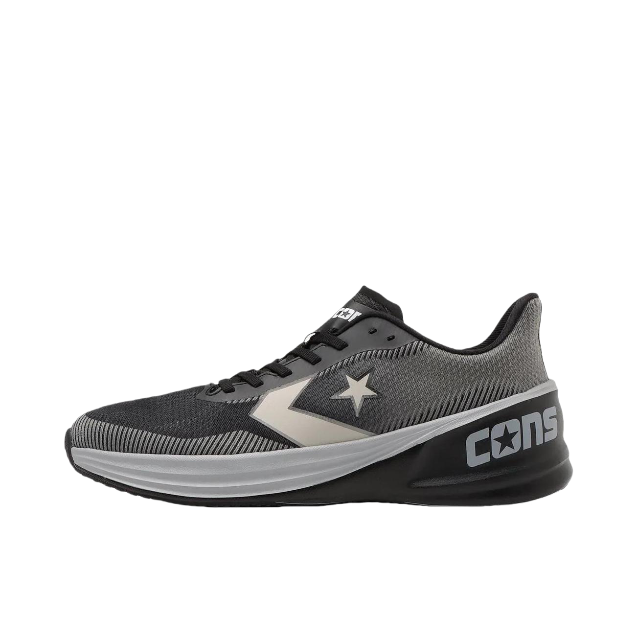 推荐商品：Converse/匡威 Cons Rundual 减震 低帮 耐磨 厚底 系带 跑鞋 日版/灰色/黑色 