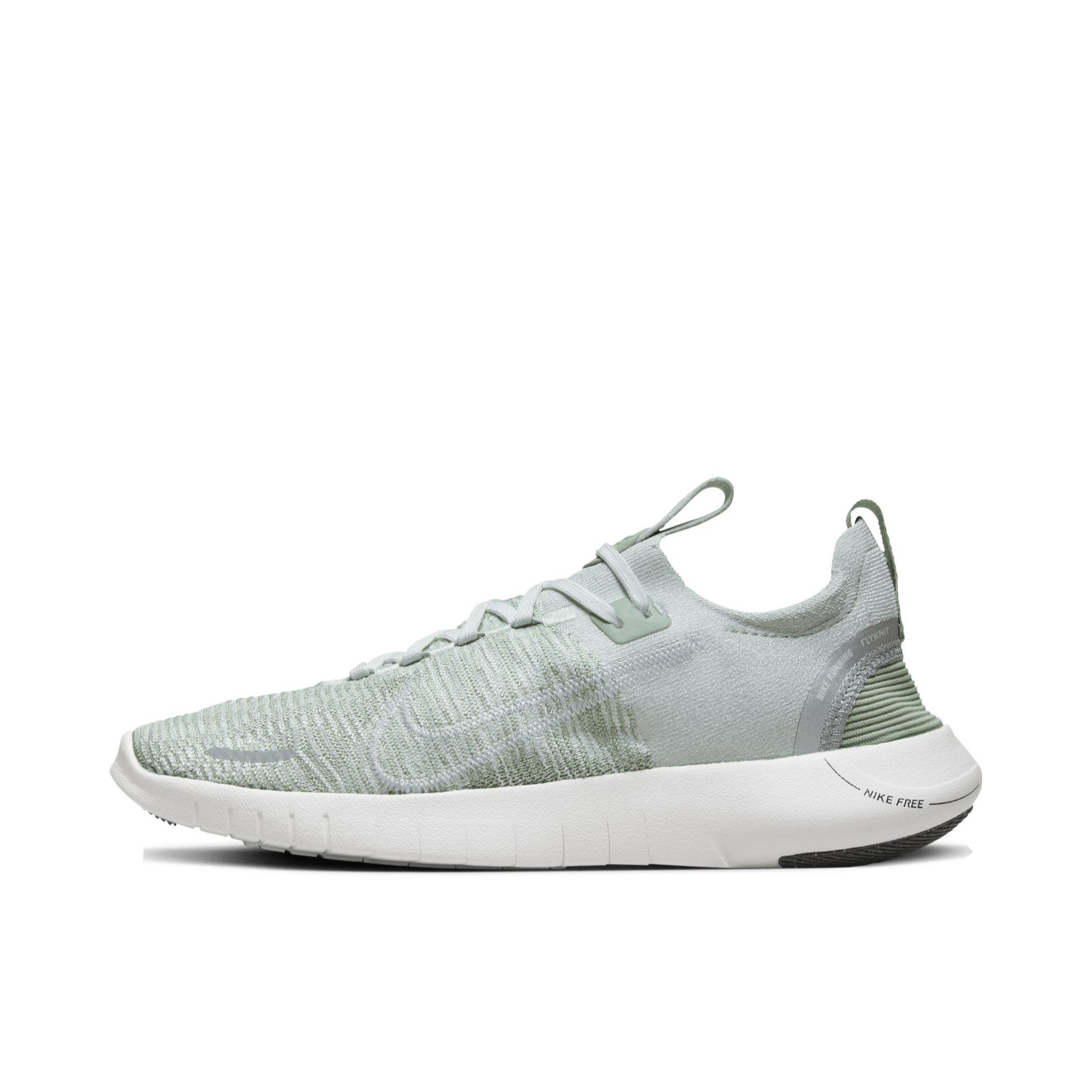 推荐商品：Nike Free RN Flyknit Next Nature 跑鞋 轻便柔韧缓震透气防滑耐磨简约百搭 女款/浅银/山峰白/地平线绿