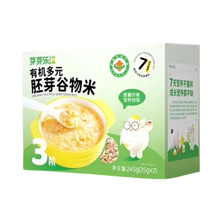 推荐商品：芽芽乐 儿童有机多原谷物胚芽米五谷杂粮粥