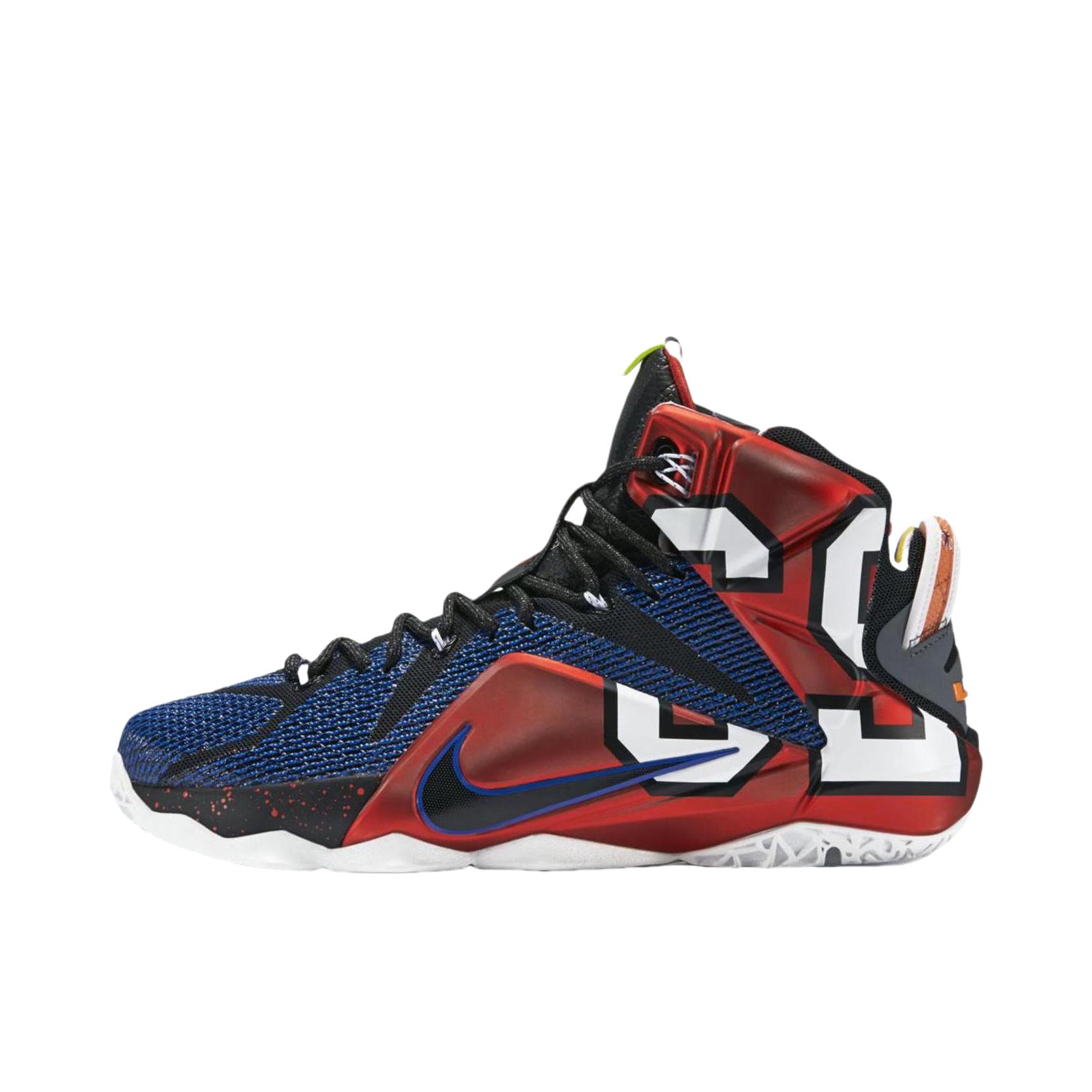 推荐商品：Nike Zoom LeBron 12 詹姆斯 防滑耐磨 缓震支撑 实战 织物 圆头 舒适百搭 中帮 篮球鞋 多彩色/幻影/多/彩色