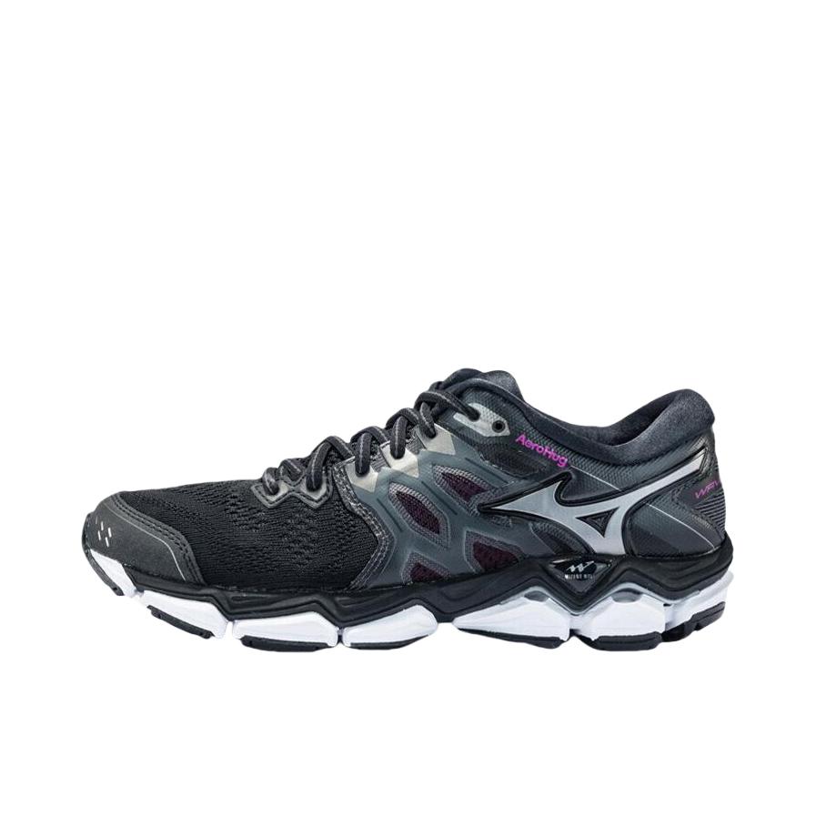 推荐商品：Mizuno/美津浓 Wave Horizon 3 减震支撑 跑鞋 黑灰紫