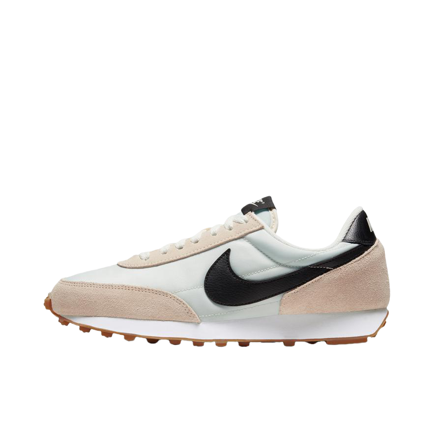 推荐商品：Nike Daybreak 解构 跑鞋 华夫鞋 复古耐磨舒适休闲轻便透气织物运动合成革减震防滑低帮 Pale Ivory/Black/Spruce Aura 浅蓝/淡粉