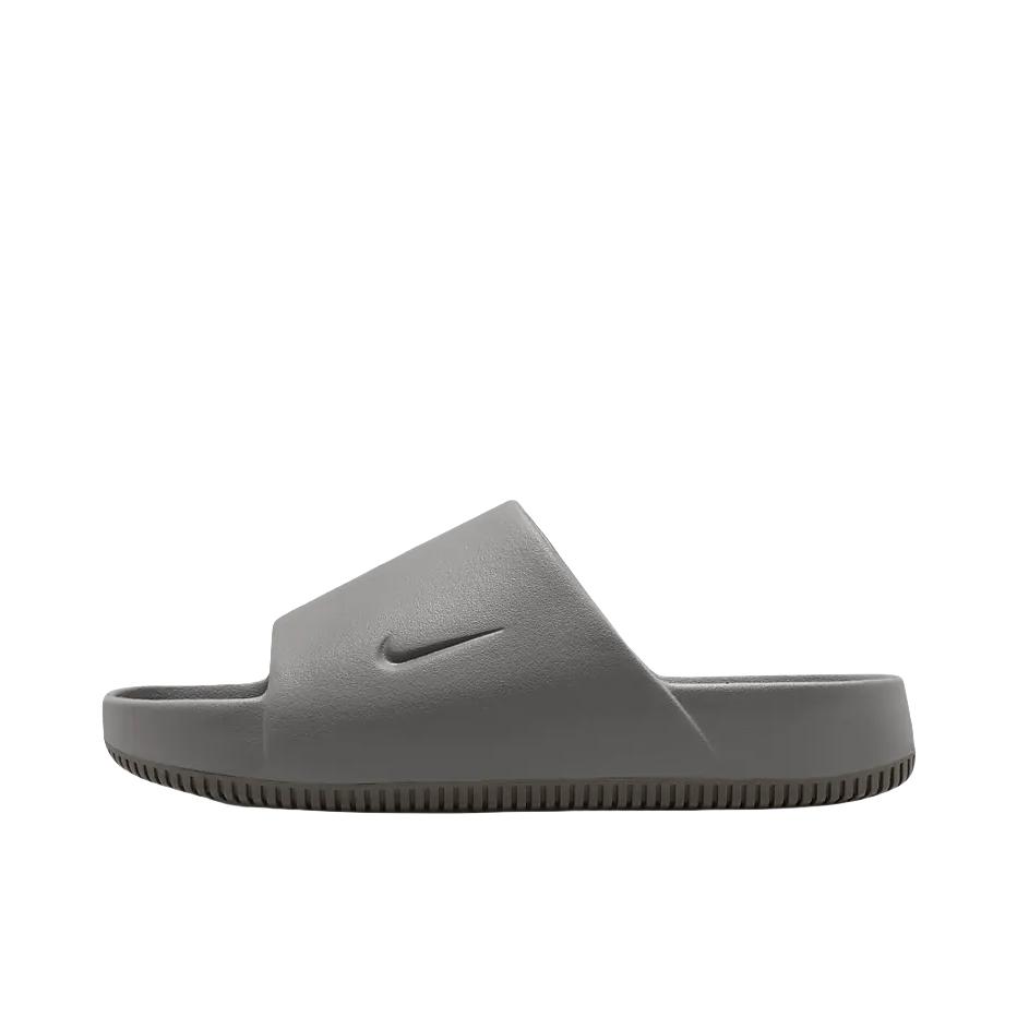 推荐商品：Nike Calm Slide 抓地 防滑耐磨 回弹 增高 防水 一字 拖鞋 青灰色 