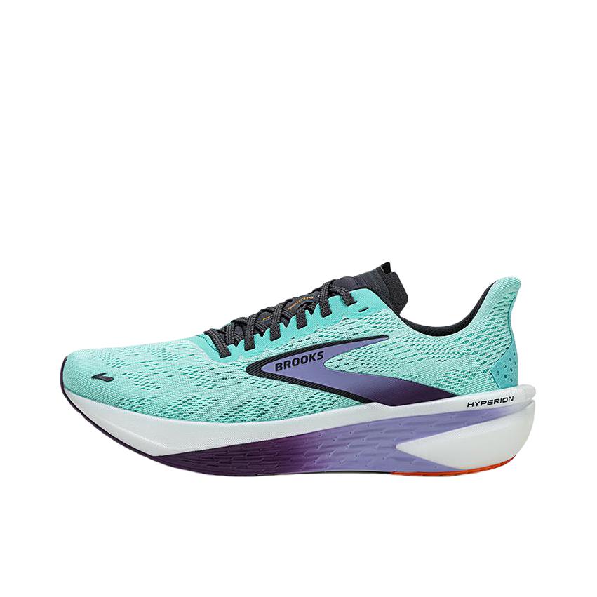 推荐商品：Brooks/布鲁克斯 Hyperion 2 旋风 竞速 缓震 透气 马拉松 跑鞋 彩青色/紫色/熏衣紫