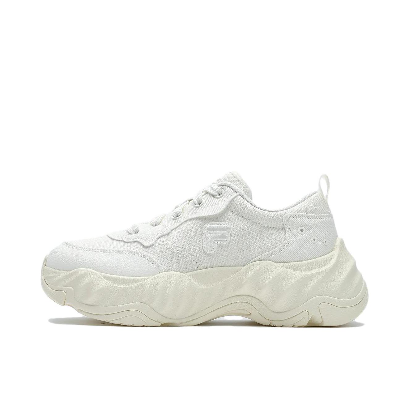 推荐商品：FILA/斐乐  STARFISH II 海星2代  厚底 防滑耐磨 织物透气 时尚百搭  增高鞋  老爹鞋 女款/雪白