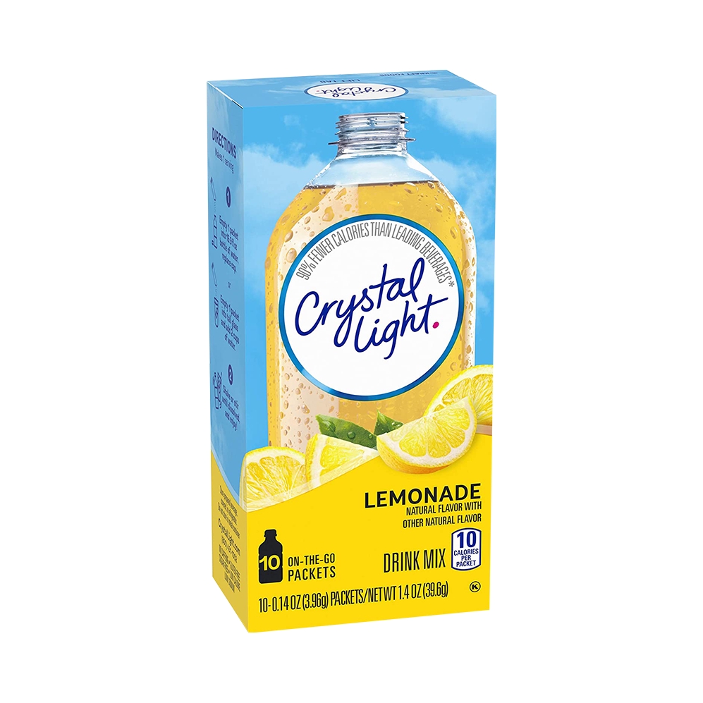 推荐商品：Crystal Light 无蔗糖维他命果汁粉 36.8g 盒装 柠檬味