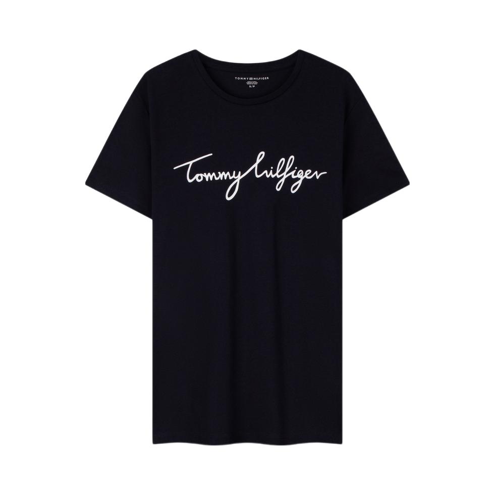Tommy Hilfiger 女装 纯棉合身签字体印花短袖T恤 WW0WW24967