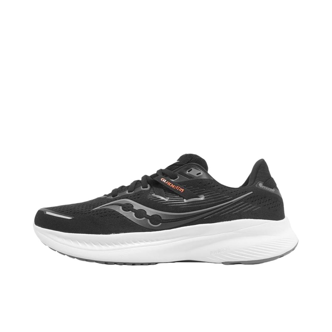推荐商品：Saucony/索康尼 Guide 向导 16 减震回弹 舒适透气 防滑耐磨 轻便 织物 支撑 跑鞋 黑色