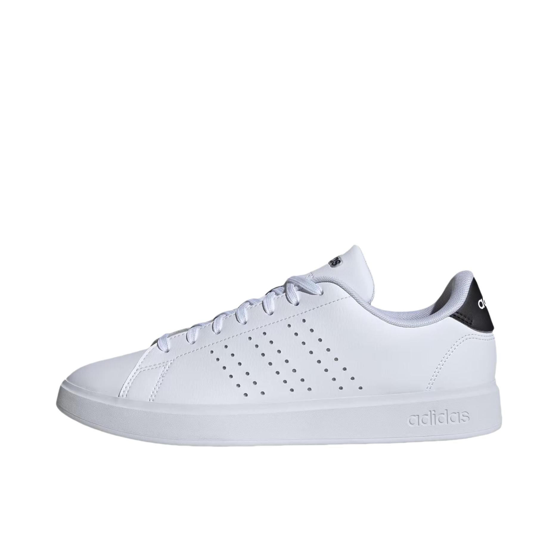 推荐商品：adidas Advantage 2.0 板鞋 防滑耐磨舒适轻便低帮橡胶抗冲击性百搭薄底包裹性 白色/黑色