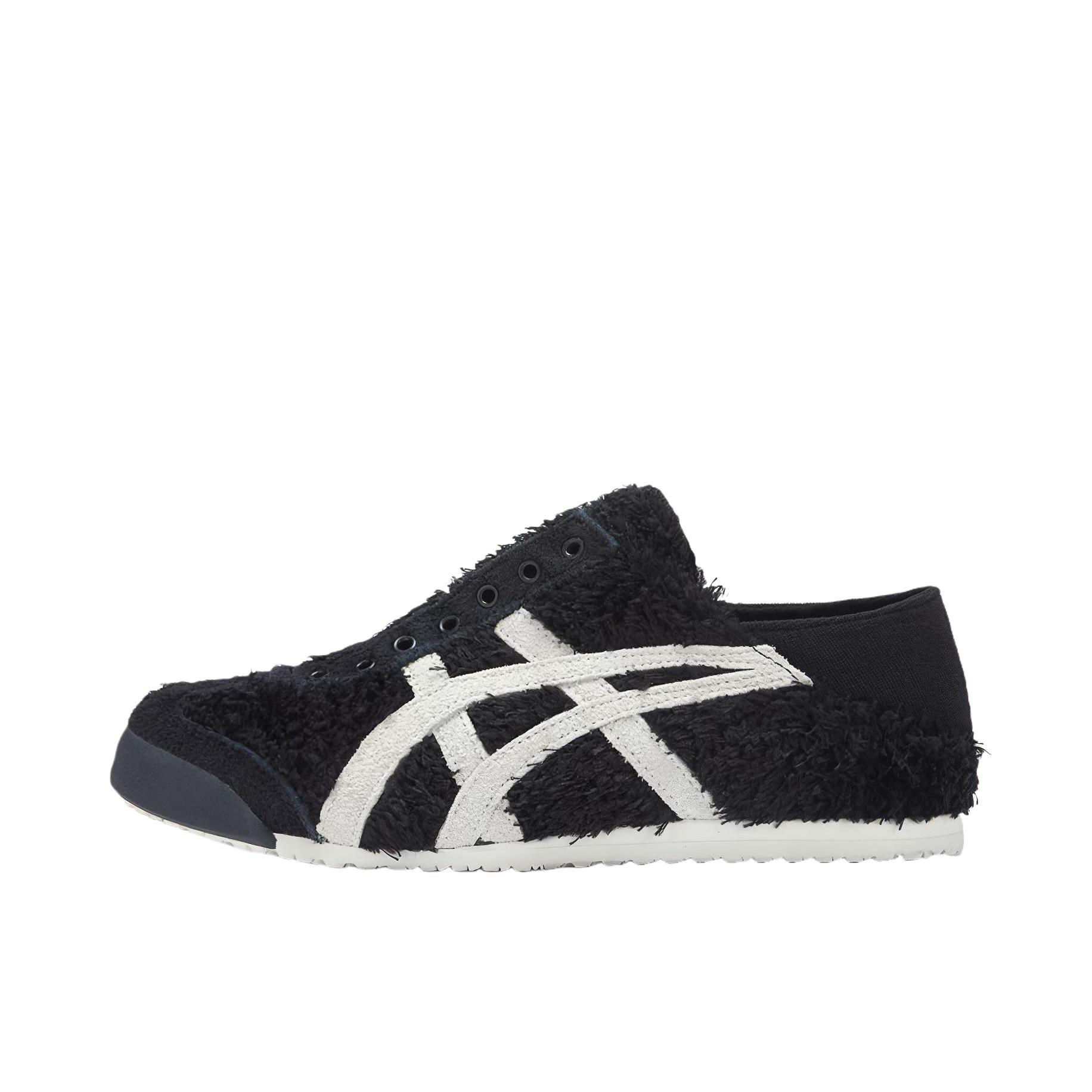 推荐商品：Onitsuka Tiger/鬼塚虎 Mexico 66 Slip-on 懒人鞋 德训鞋 运动休闲鞋 复古轻便透气一脚蹬舒适百搭 加绒/黑色