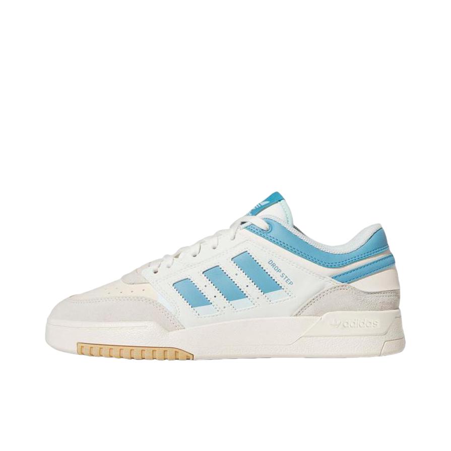 推荐商品：adidas Originals Drop Step 板鞋 复古耐磨透气舒适百搭 白色/灰色/蓝色