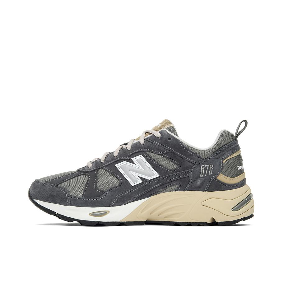 推荐商品：New Balance 878 运动休闲鞋 舒适百搭防滑耐磨缓震网布透气复古简约 灰色/黑色
