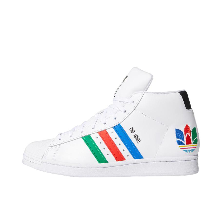 推荐商品：adidas Originals Pro Model 板鞋 时尚百搭休闲舒适透气防滑耐磨复古运动 白色/红色/蓝色/绿色