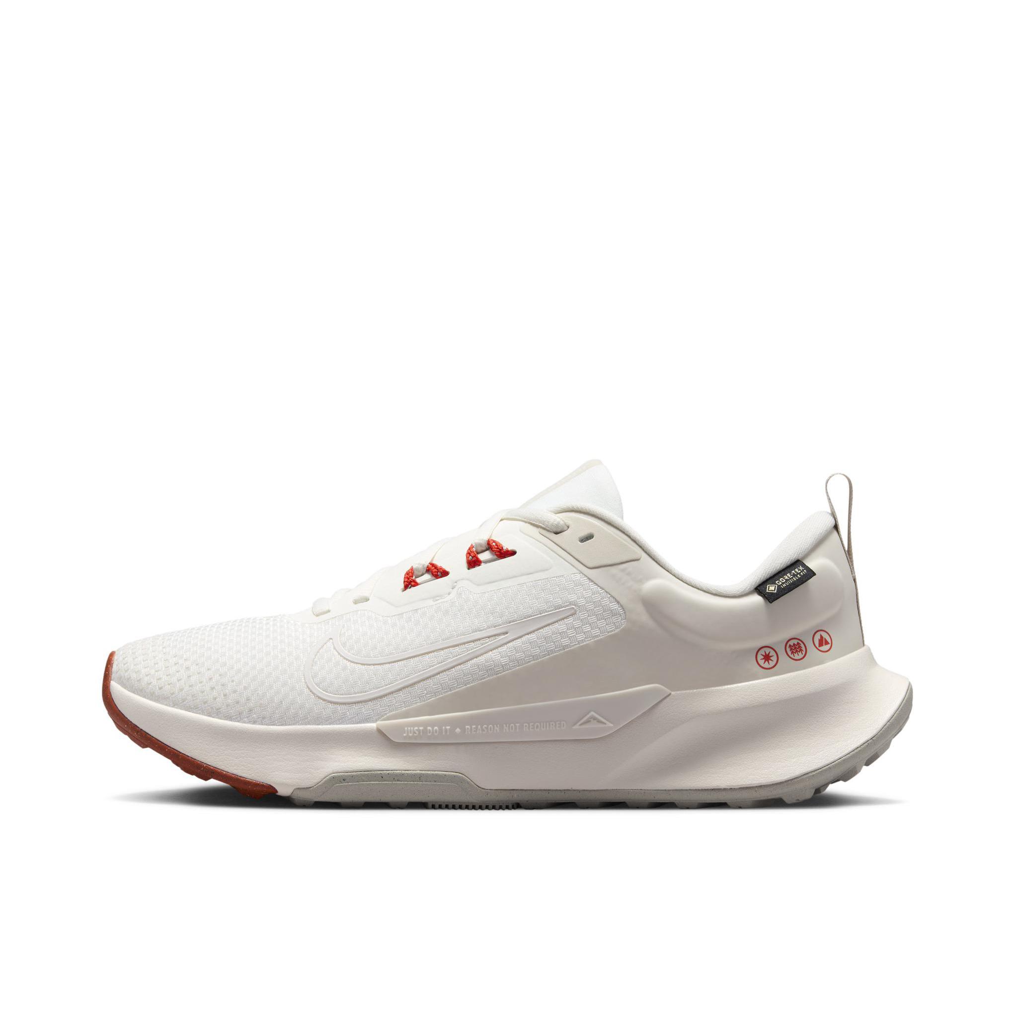 推荐商品：Nike Juniper Trail 2 跑鞋 越野缓震织物运动圆头轻便训练 帆白/幻影灰白/热情红/浅土褐