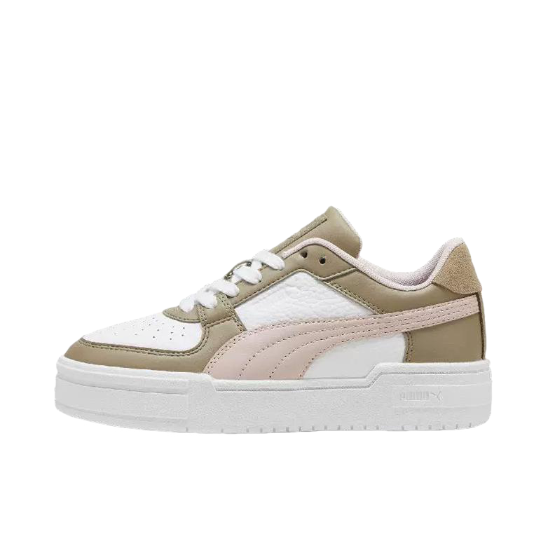 推荐商品：Puma/彪马 Ca Pro Classic 板鞋 舒适透气防滑耐磨厚底百搭复古时尚网球风拼接 白色/粉色/褐色  