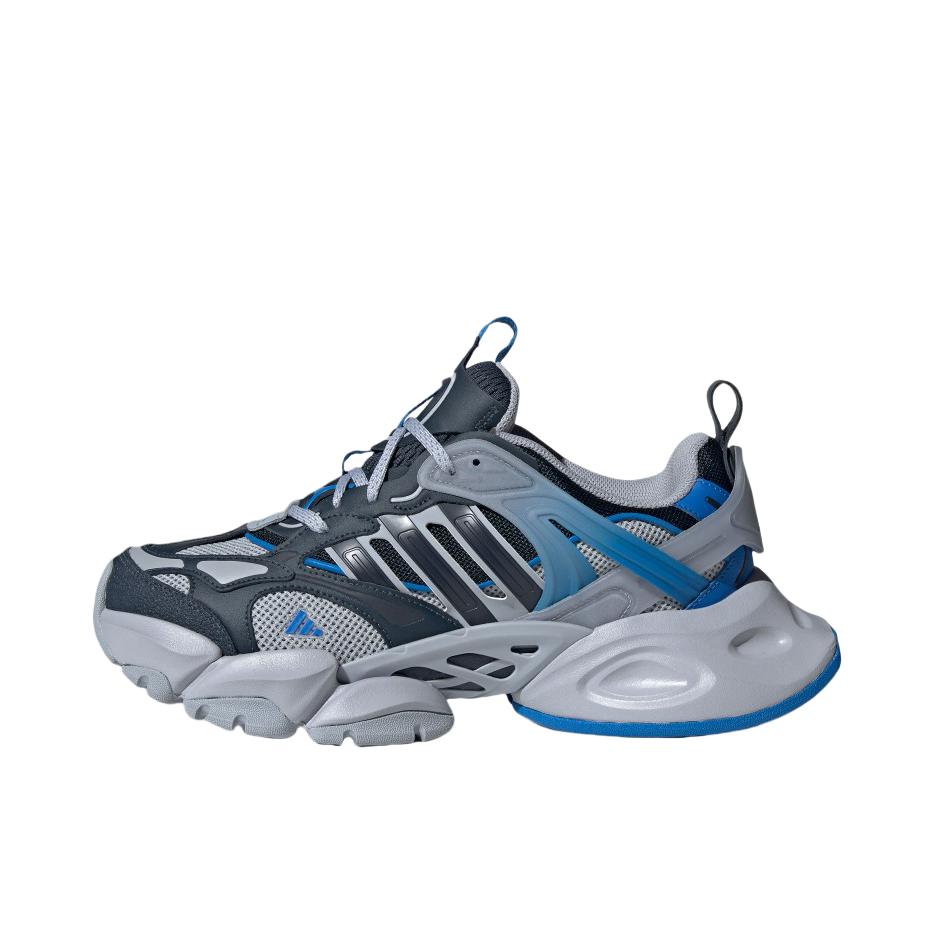推荐商品：adidas XLG Runner Deluxe 赛博 跑鞋 轻运动增高轻机甲鞋圆头 空军蓝/夜空蓝/浅银