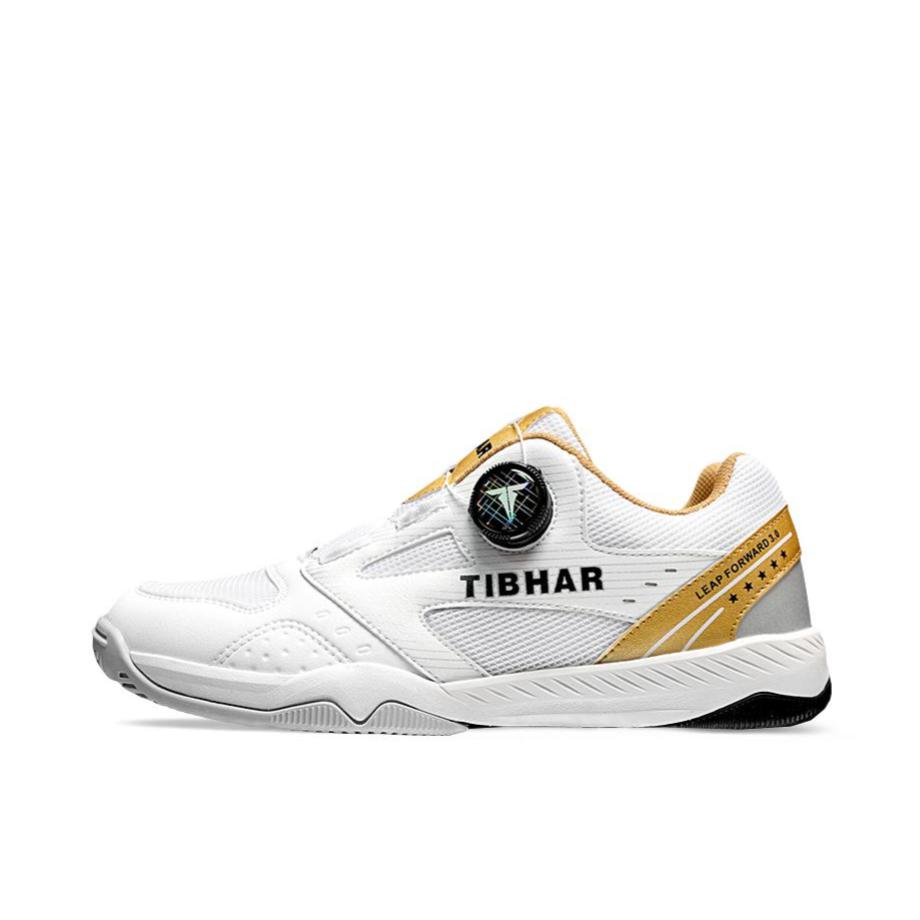 推荐商品：TIBHAR/挺拔 旋钮 透气 旋转纽扣 支撑 乒乓球鞋 02020 白色/黄色