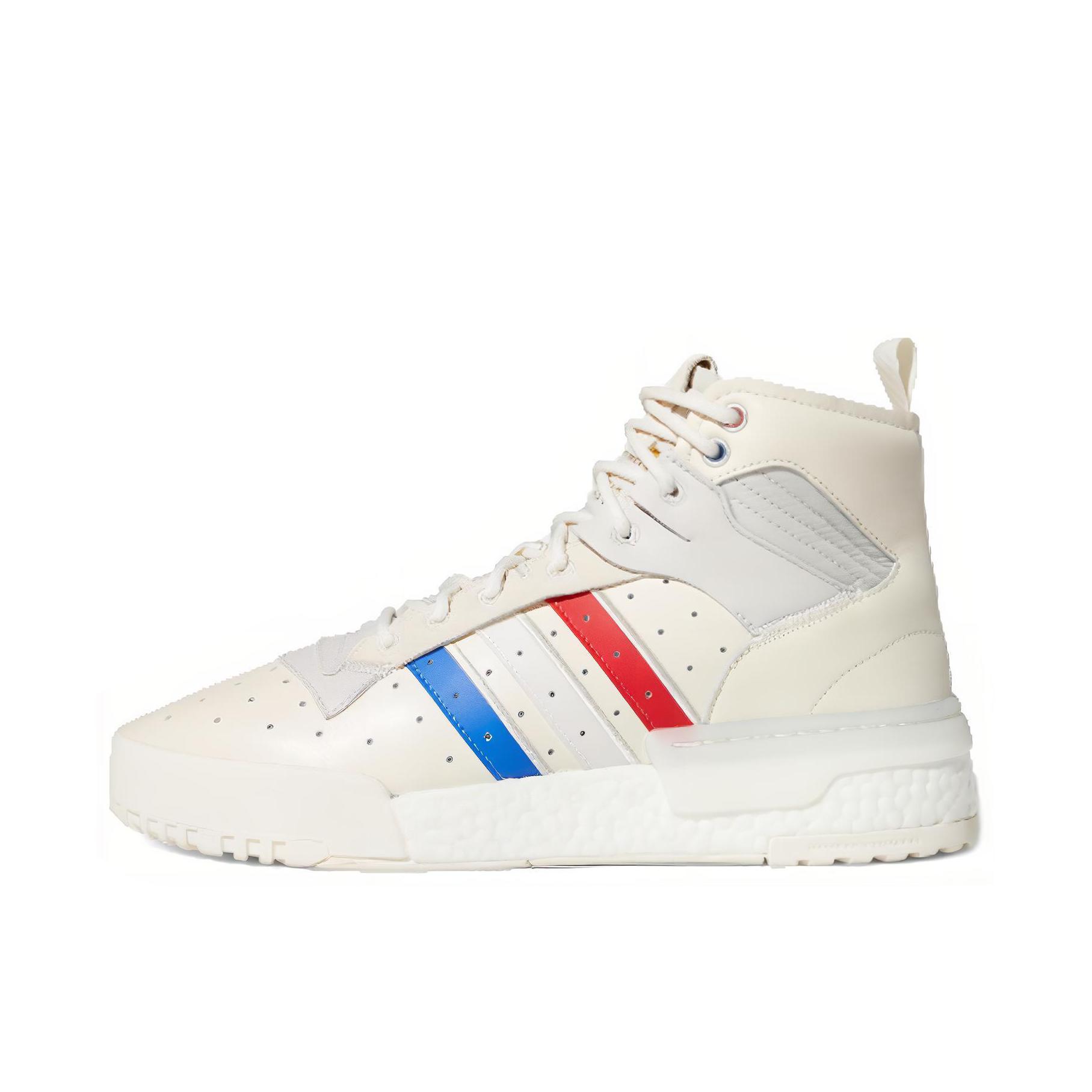 推荐商品：adidas Originals Rivalry RM 防滑耐磨 减震透气 舒适轻便 复古百搭 休闲鞋 White/Blue/Red 白色/蓝色/红色