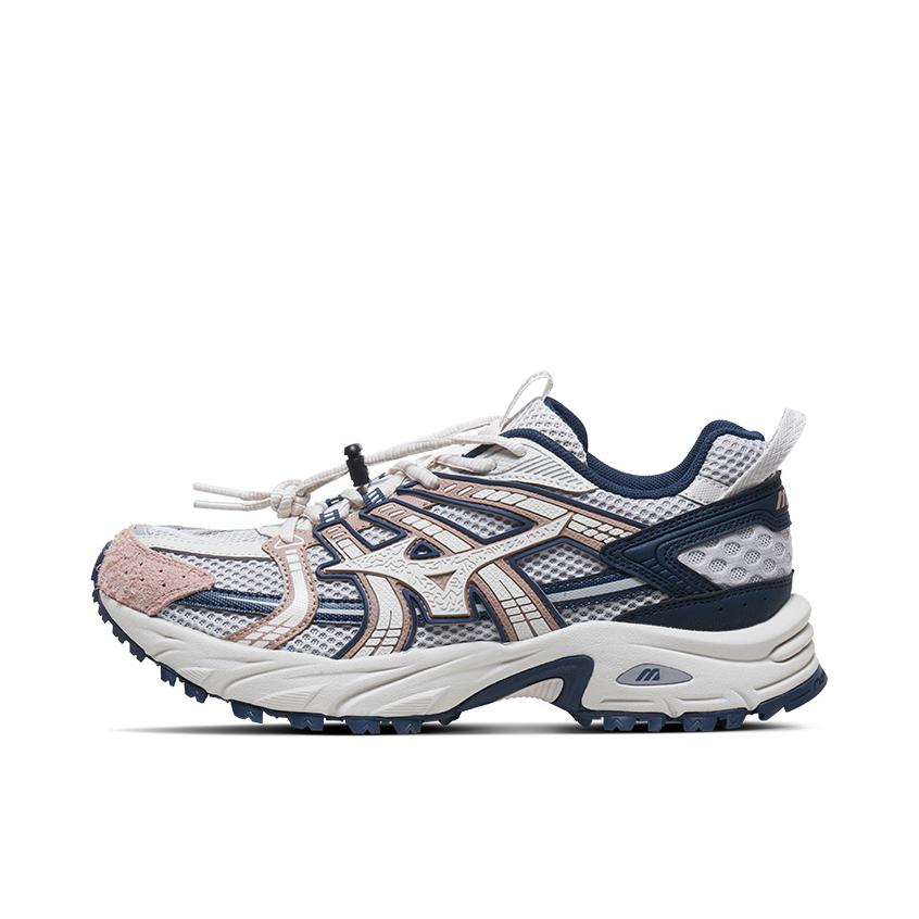 推荐商品：Mizuno/美津浓 FIYI TL 翻毛皮 低帮 慢跑 包裹性 合成革 运动休闲鞋 亮灰/豆沙红/深蓝