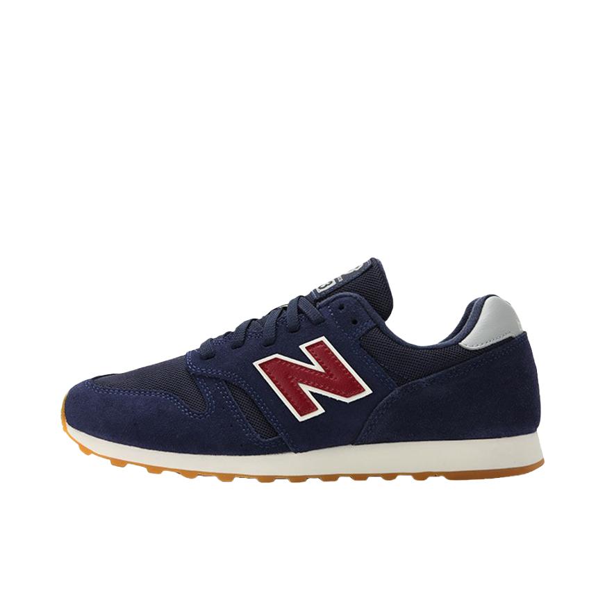 推荐商品：New Balance 373 织物 经典复古 百搭简约 网布 减震 舒适透气 防滑耐磨 低帮 合成革 马拉松 轻便缓震 运动休闲鞋 藏青色/棕色