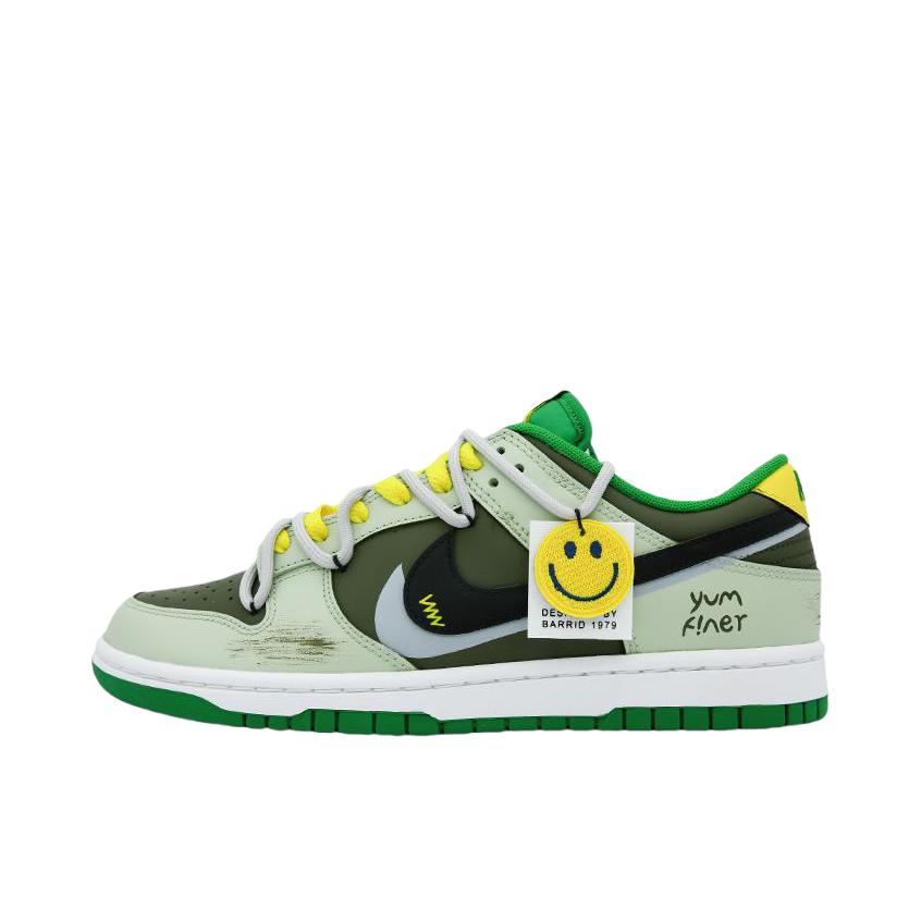推荐商品：【定制球鞋】 Nike Dunk 板鞋 平跟系带防滑耐磨做旧高街简约百搭潮流复古美式 琥珀松林