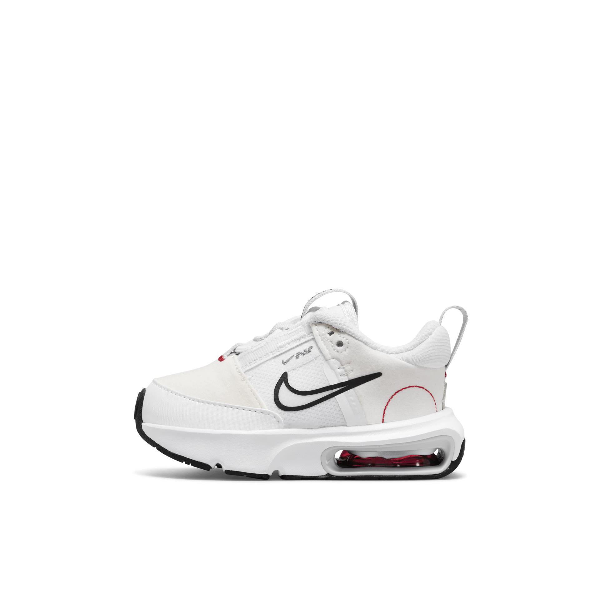 推荐商品：Nike Air Max Intrlk 缓震回弹 一脚蹬 舒适轻便 易穿脱 运动鞋儿童 婴童/白色/灰色