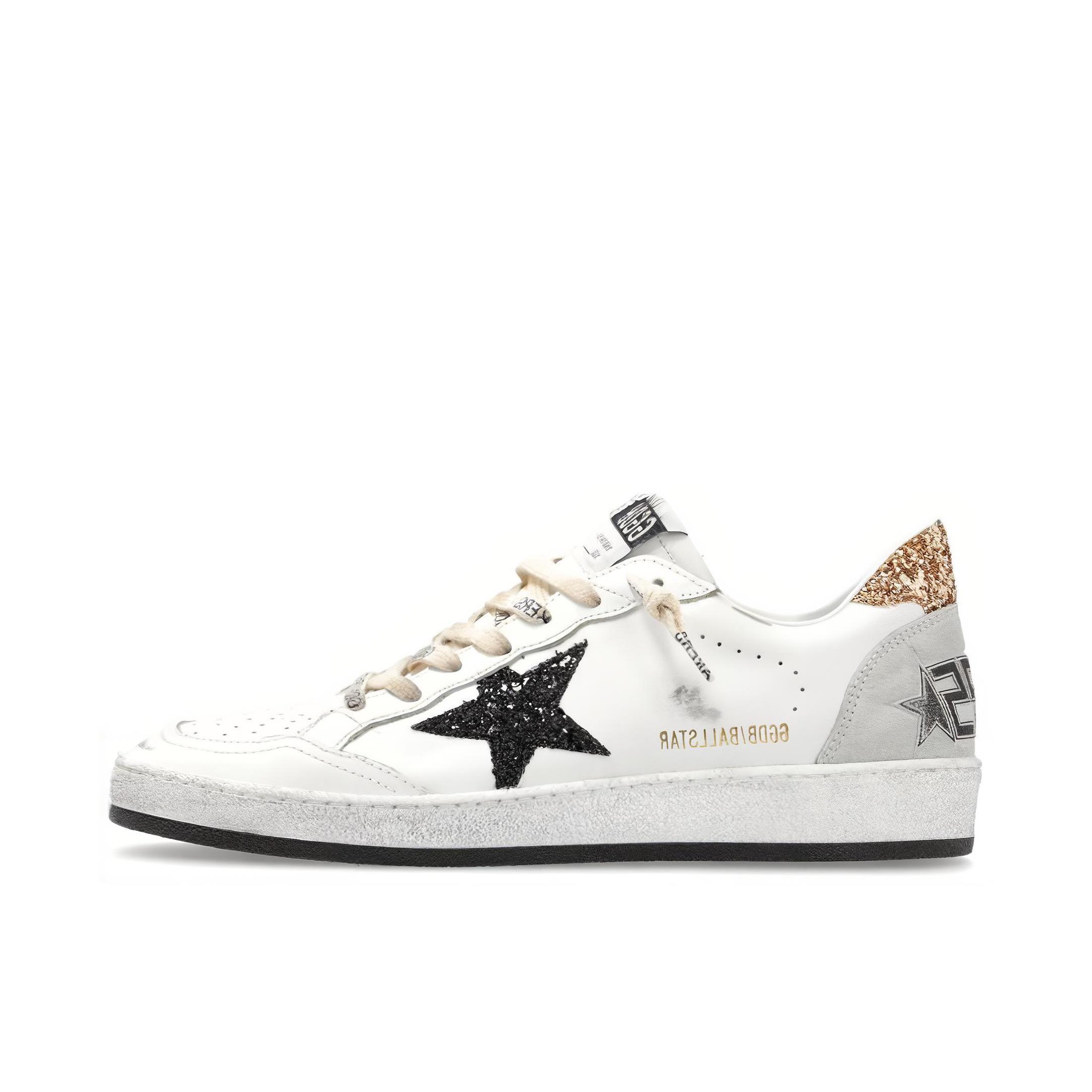 推荐商品：【易烊千玺同款】Golden Goose Ball Star 休闲百搭 时尚简约 舒适轻便 防滑耐磨 脏脏鞋 板鞋 星星鞋 G33MS592M6 白色/黑色 