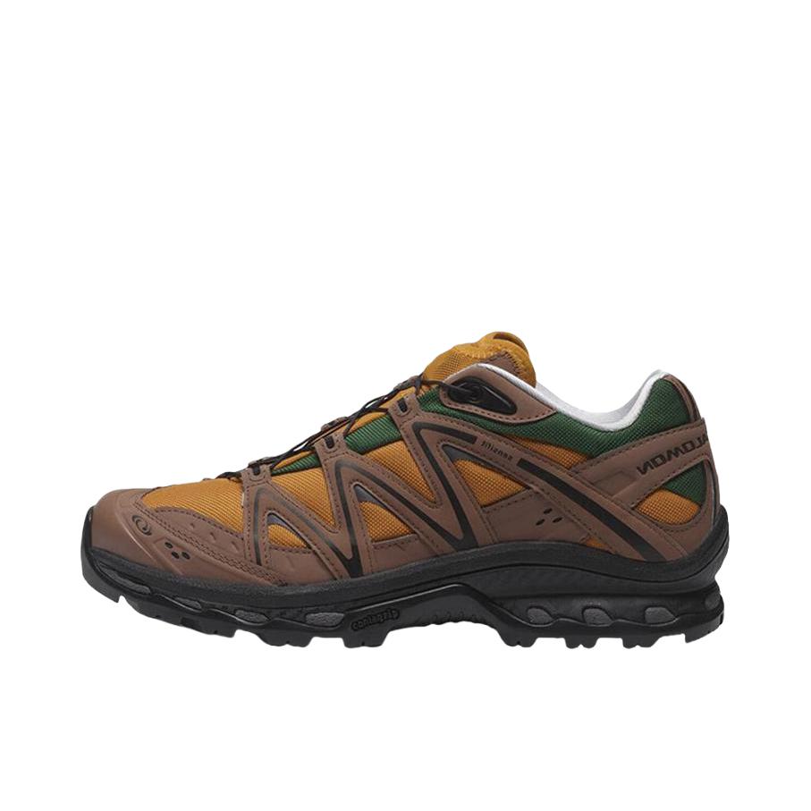 推荐商品：Salomon/萨洛蒙 XT-Quest 户外休闲鞋 越野防水稳定支撑减震网布包裹性 黄色/绿色/棕色