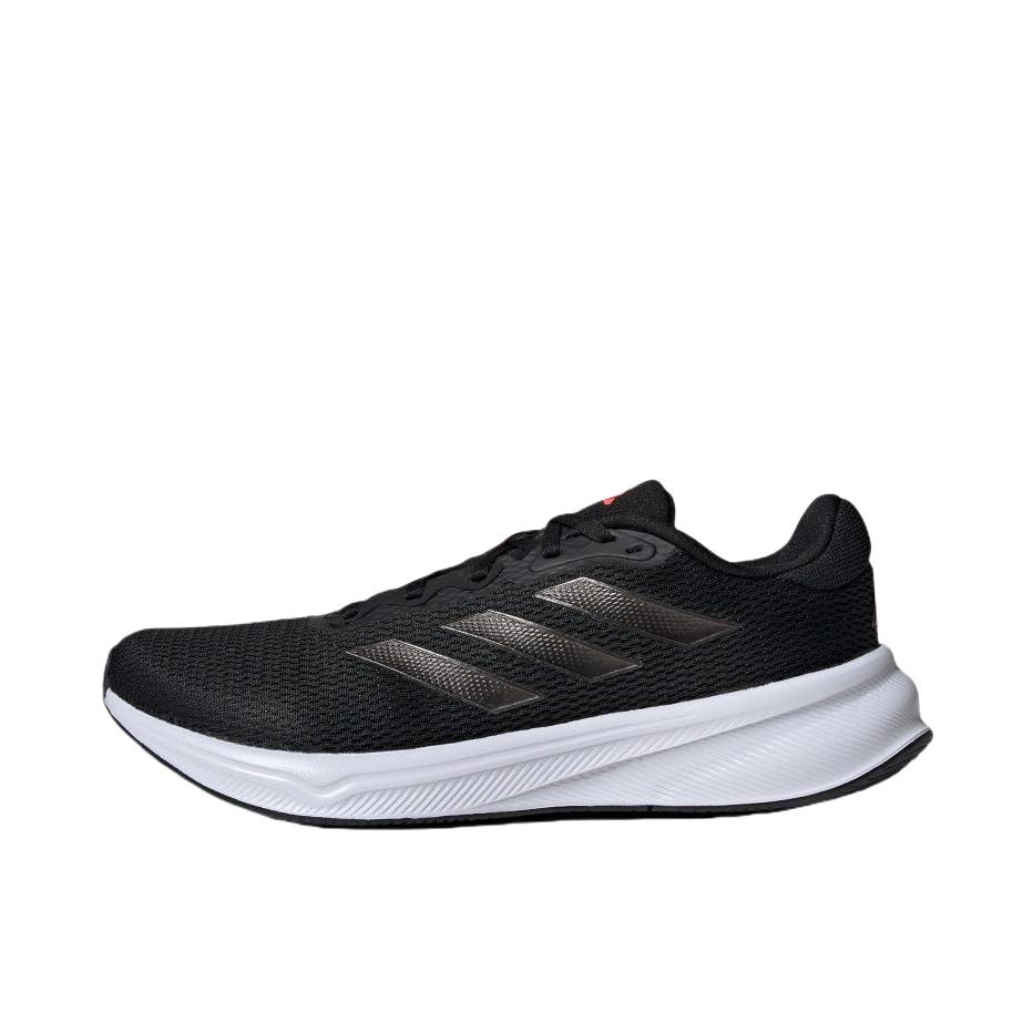 推荐商品：adidas Response 跑鞋 随心畅跑透气防滑耐磨减震轻便 碳黑/红荧光 