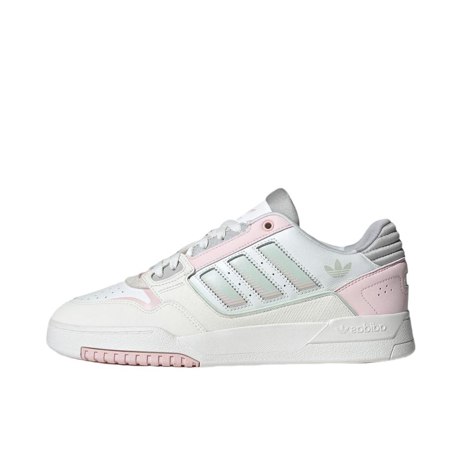 推荐商品：adidas Originals Drop Step 2.0 板鞋 舒适百搭防滑贴合耐磨篮球风流光风 亮白/沙棕粉/亚麻绿