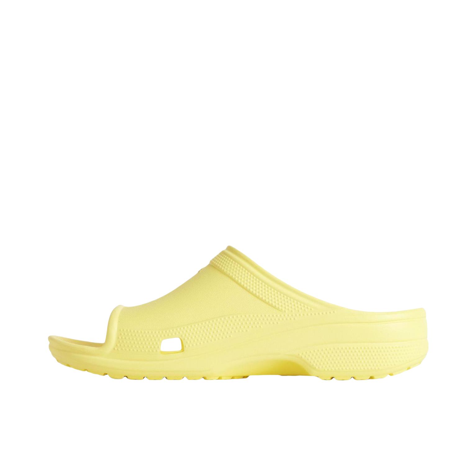 推荐商品：Balenciaga 巴黎世家 x Crocs 平跟 套脚 一字 低跟 拖鞋 Crocs联名/黄色