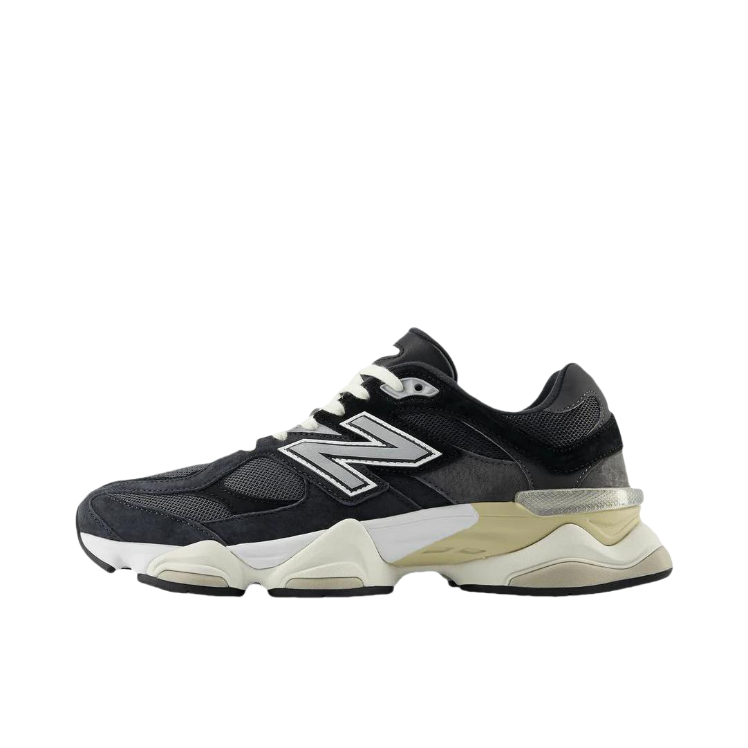 推荐商品：New Balance 9060 跑鞋 绒面革舒适减震网面透气防滑耐磨拼接复古增高圆头贴合耐穿 黑色/米色/白色  