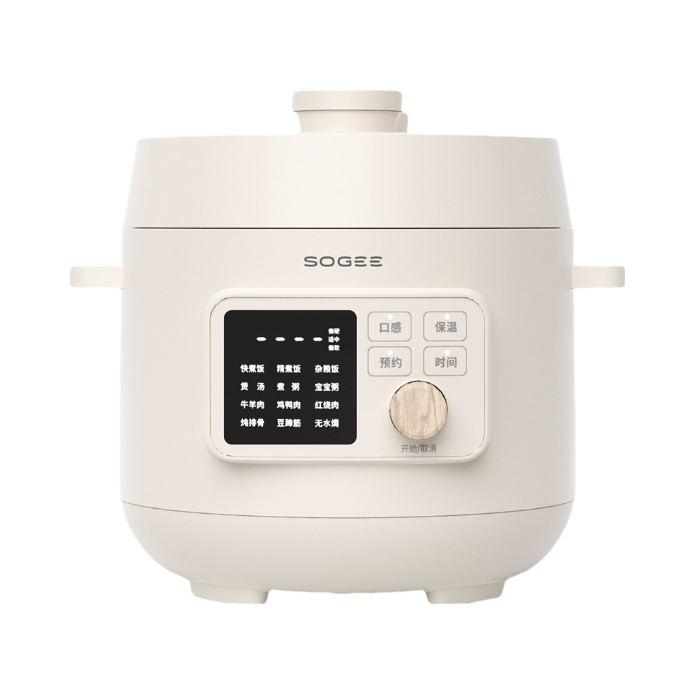推荐商品：SOGEE/小质 3L 电压力锅 预约定时 一键泄压 口感可选 SY01
