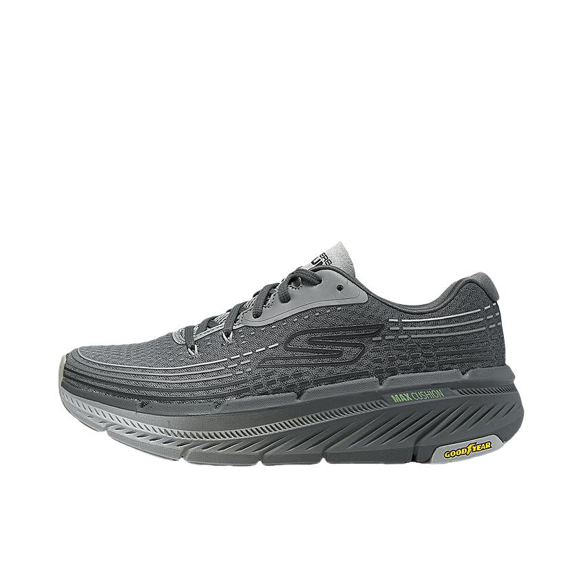 推荐商品：Skechers/斯凯奇 Max Cushioning 回弹缓震 网面透气 防滑耐磨 舒适百搭 跑鞋 炭灰色