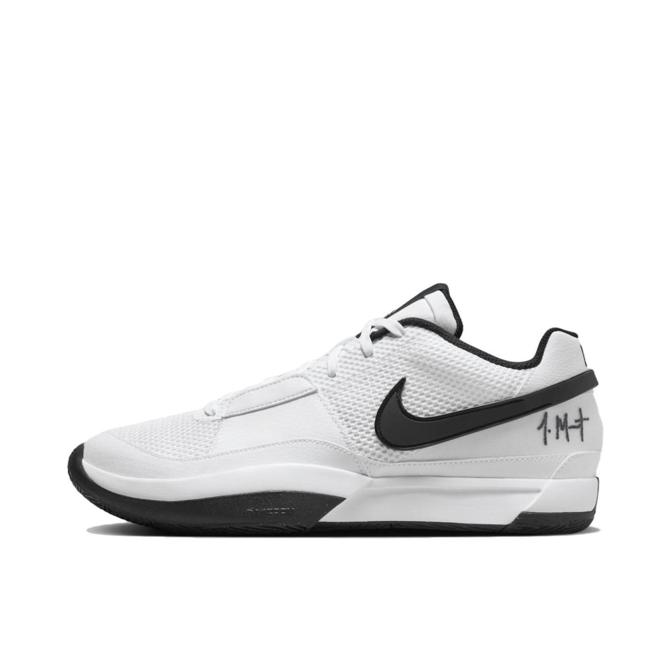 推荐商品：Nike Ja 1 莫兰特1代 篮球鞋 防滑耐磨抗扭缓震透气运动织物支撑 白色/黑色