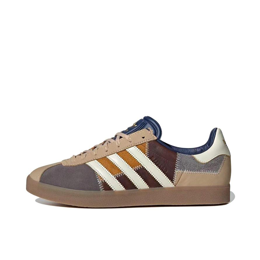 推荐商品：adidas Originals Gazelle T头鞋 德训鞋 板鞋 轻便复古薄底舒适百搭减震耐磨贴合圆头 棕色/白色/蓝色
